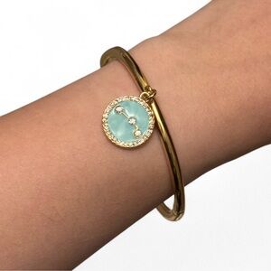 gold zodiac sign (aries) bracelet